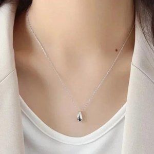 925 STERLING SILVER WATERDROP NECKLACE